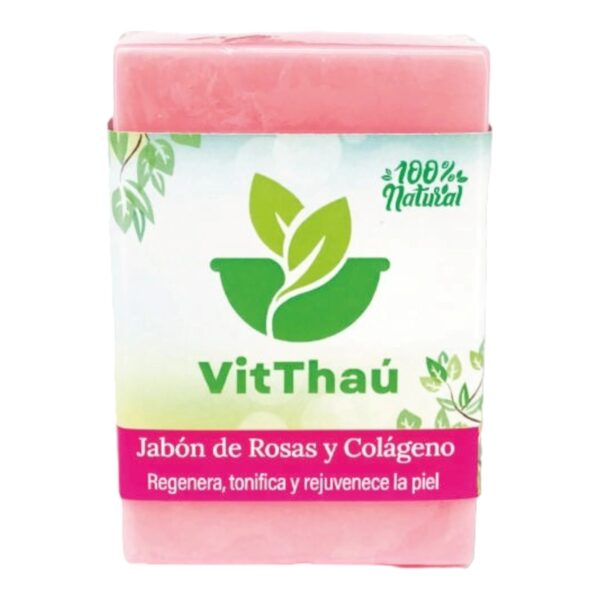 jabon artesanal Rosas y colageno